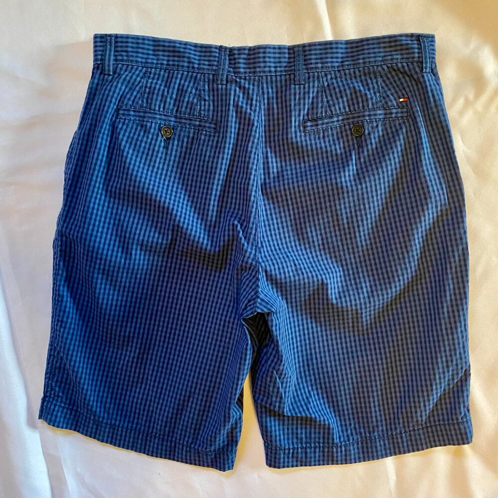 Tommy Hilfiger Navy/Blue Gingham Golf Shorts Five Pocket Men's Size 34 - Picture 3 of 9